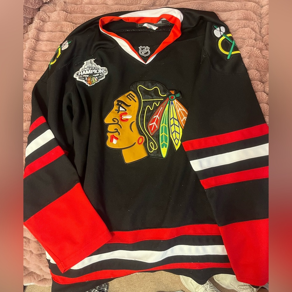 CCM Black and Red NHL Hockey Jersey